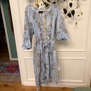 Lane Bryant Light Blue Paisley Dress